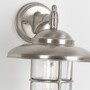 Casa Padrino Jugendstil Hofleuchte 21 x 24 x H. 28 cm - Nickel - Nostalgische Wetterfeste Au�enleuchte