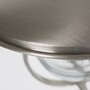 Casa Padrino Jugendstil Hofleuchte 21 x 24 x H. 28 cm - Nickel - Nostalgische Wetterfeste Au�enleuchte
