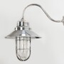 Casa Padrino Jugendstil Hofleuchte 21 x 37 x H. 32 cm - Silber - Nostalgische Wetterfeste Au�enleuchte
