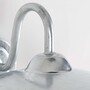 Casa Padrino Jugendstil Hofleuchte 30 x 35 x H. 31 cm - Silber - Nostalgische Wetterfeste Au�enleuchte
