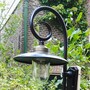 Casa Padrino Jugendstil Hofleuchte 31 x 36 x H. 60 cm - Schwarz - Nostalgische Wetterfeste Au�enleuchte