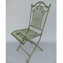 Casa Padrino Jugendstil Garten M�bel Set Gr�n - 1 Runder Metall Garten Tisch & 2 Metall Garten St�hle - Nostalgische Garten & Gastronomie M�bel