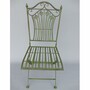 Casa Padrino Jugendstil Garten M�bel Set Gr�n - 1 Runder Metall Garten Tisch & 2 Metall Garten St�hle - Nostalgische Garten & Gastronomie M�bel