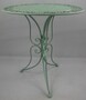 Casa Padrino Jugendstil Metall Gartenm�bel Set Antik Gr�n - 1 Runder Metall Garten Tisch & 2 Metall Garten St�hle - Barock & Jugendstil Garten & Gastronomie M�bel