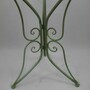 Casa Padrino Jugendstil Metall Garten M�bel Set Gr�n - 1 Runder Garten Tisch & 2 Garten St�hle - Nostalgische Garten & Gastronomie M�bel