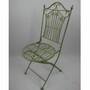 Casa Padrino Jugendstil Metall Garten M�bel Set Gr�n - 1 Runder Garten Tisch & 2 Garten St�hle - Nostalgische Garten & Gastronomie M�bel