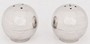 Casa Padrino Designer Salz & Pfefferstreuer Set Silber - Kugelf�rmige Messing Salz & Pfefferstreuer - Hotel & Restaurant Accessoires 