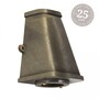 Casa Padrino Jugendstil Schiffslampe 10 x 10 x H. 14 cm - Bronze - Nostalgische Wetterfeste Au�enleuchte