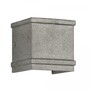 Casa Padrino Jugendstil Schiffslampe 10 x 8 x H. 9 cm - Silber - Nostalgische Wetterfeste Au�enleuchte
