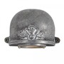 Casa Padrino Jugendstil Schiffslampe 11 x 7 x H. 9 cm - Silber - Nostalgische Wetterfeste Au�enleuchte