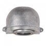 Casa Padrino Jugendstil Schiffslampe 11 x 7 x H. 9 cm - Silber - Nostalgische Wetterfeste Au�enleuchte