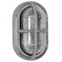 Casa Padrino Jugendstil Schiffslampe 12 x 12 x H. 20 cm - Grau - Nostalgische Wetterfeste Au�enleuchte