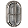 Casa Padrino Jugendstil Schiffslampe 12 x 12 x H. 20 cm - Nickel - Nostalgische Wetterfeste Au�enleuchte