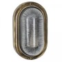 Casa Padrino Jugendstil Schiffslampe 12 x 8 x H. 20 cm - Bronze - Nostalgische Wetterfeste Au�enleuchte