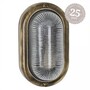 Casa Padrino Jugendstil Schiffslampe 12 x 8 x H. 20 cm - Bronze - Nostalgische Wetterfeste Au�enleuchte