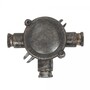 Casa Padrino Jugendstil Schiffslampe 13 x 4 x H. 11 cm - Grau - Nostalgische Wetterfeste Au�enleuchte