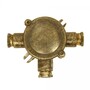 Casa Padrino Jugendstil Schiffslampe 13 x 4 x H. 11 cm - Kupfer - Nostalgische Wetterfeste Au�enleuchte