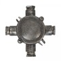 Casa Padrino Jugendstil Schiffslampe 13 x 4 x H. 13 cm - Grau - Nostalgische Wetterfeste Au�enleuchte