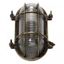 Casa Padrino Jugendstil Schiffslampe 14 x 10 x H. 21 cm - Bronze - Nostalgische Wetterfeste Au�enleuchte
