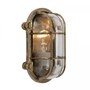 Casa Padrino Jugendstil Schiffslampe 14 x 10 x H. 21 cm - Bronze - Nostalgische Wetterfeste Au�enleuchte