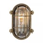 Casa Padrino Jugendstil Schiffslampe 14 x 10 x H. 21 cm - Bronze - Nostalgische Wetterfeste Au�enleuchte