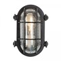 Casa Padrino Jugendstil Schiffslampe 14 x 10 x H. 21 cm - Schwarz - Nostalgische Wetterfeste Au�enleuchte