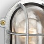 Casa Padrino Jugendstil Schiffslampe 14 x 10 x H. 21 cm - Silber - Nostalgische Wetterfeste Au�enleuchte