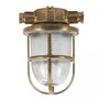 Casa Padrino Jugendstil Schiffslampe 14 x 16 x H. 21 cm - Bronze - Nostalgische Wetterfeste Au�enleuchte