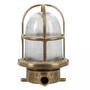 Casa Padrino Jugendstil Schiffslampe 14 x 16 x H. 21 cm - Bronze - Nostalgische Wetterfeste Au�enleuchte