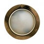 Casa Padrino Jugendstil Schiffslampe 14 x 5 x H. 14 cm - Bronze - Nostalgische Wetterfeste Au�enleuchte