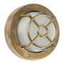 Casa Padrino Jugendstil Schiffslampe 14 x 7 cm - Bronze - Nostalgische Wetterfeste Au�enleuchte