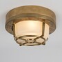 Casa Padrino Jugendstil Schiffslampe 14 x 7 cm - Bronze - Nostalgische Wetterfeste Au�enleuchte