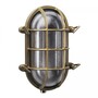 Casa Padrino Jugendstil Schiffslampe 17 x 12 x H. 25 cm - Bronze - Nostalgische Wetterfeste Au�enleuchte