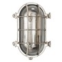 Casa Padrino Jugendstil Schiffslampe 17 x 12 x H. 25 cm - Nickel - Nostalgische Wetterfeste Au�enleuchte