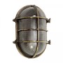Casa Padrino Jugendstil Schiffslampe 18 x 15 x H. 28 cm - Bronze - Nostalgische Wetterfeste Au�enleuchte