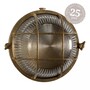 Casa Padrino Jugendstil Schiffslampe 19 x 11 x H. 19 cm - Messing - Nostalgische Wetterfeste Au�enleuchte