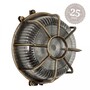 Casa Padrino Jugendstil Schiffslampe 20 x 12 x H. 20 cm - Bronze - Nostalgische Wetterfeste Au�enleuchte