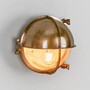 Casa Padrino Jugendstil Schiffslampe 22 x 17 x H. 22 cm - Messing - Nostalgische Wetterfeste Au�enleuchte 