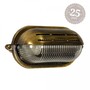 Casa Padrino Jugendstil Schiffslampe 23 x 10 x H. 12 cm - Bronze - Nostalgische Wetterfeste Au�enleuchte