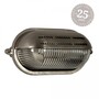 Casa Padrino Jugendstil Schiffslampe 23 x 10 x H. 12 cm - Nickel - Nostalgische Wetterfeste Au�enleuchte