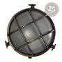 Casa Padrino Jugendstil Schiffslampe 23 x 10 x H. 23 cm - Bronze - Nostalgische Wetterfeste Au�enleuchte