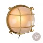 Casa Padrino Jugendstil Schiffslampe 28 x 16 x H. 28 cm - Bronze - Nostalgische Wetterfeste Au�enleuchte