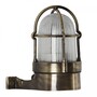Casa Padrino Jugendstil Schiffslampe 9 x 12 x H. 15 cm - Bronze - Nostalgische Wetterfeste Au�enleuchte