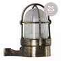 Casa Padrino Jugendstil Schiffslampe 9 x 12 x H. 15 cm - Bronze - Nostalgische Wetterfeste Au�enleuchte
