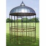 Casa Padrino Jugendstil Garten Vogelhaus Rost / Silber  200 x H. 300 cm - Nostalgische Vogelh�user