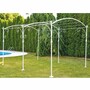 Casa Padrino Jugendstil Schmiedeeisen Pergola Wei� 300 cm - Schmiedeeisen Garten & Terrassen M�bel