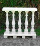 Casa Padrino Jugendstil Balustrade Wei� 100 x 25 x H. 92 cm - Massives Stein Gel�nder aus feinstem Beton - Garten & Terrassen Balustraden