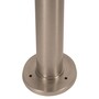 Casa Padrino Jugendstil Sockelleuchte 13 x H. 50 cm - Nickel - Nostalgische Wetterfeste Au�enleuchte