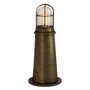 Casa Padrino Jugendstil Sockelleuchte 19 x 19 x H. 45 cm - Bronze - Nostalgische Wetterfeste Au�enleuchte