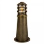 Casa Padrino Jugendstil Sockelleuchte 19 x 19 x H. 45 cm - Bronze - Nostalgische Wetterfeste Au�enleuchte
